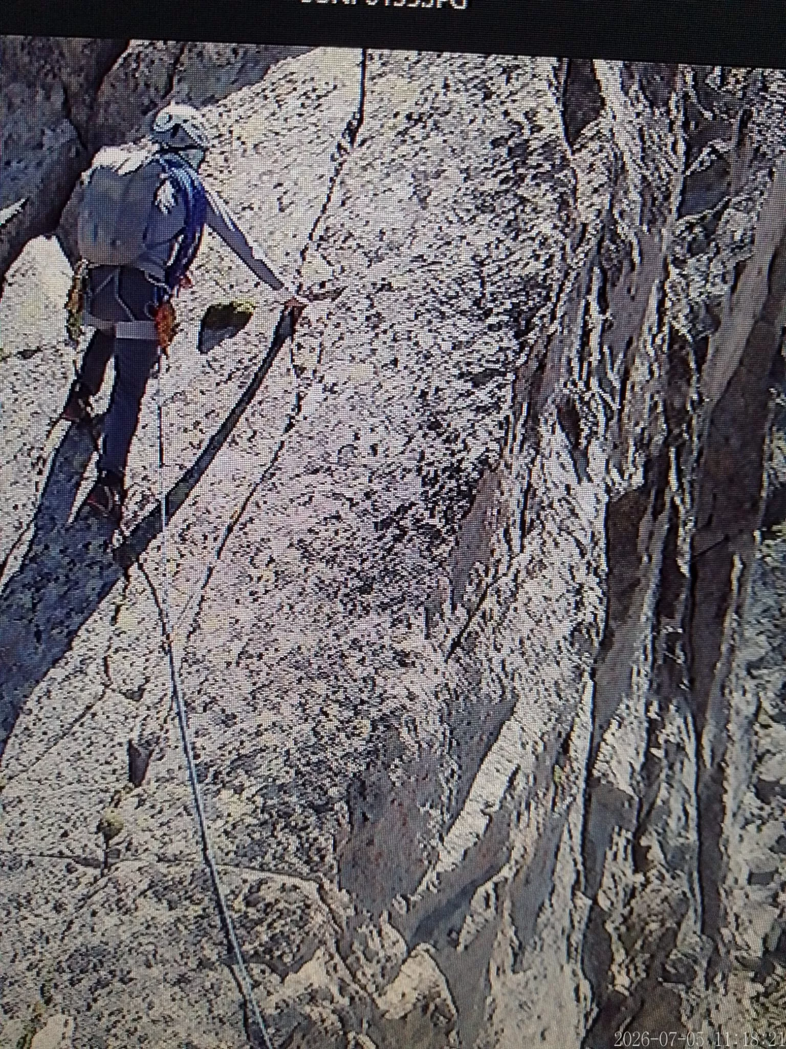 Escalada al Gran Pico de Alharisses del grupo de Jesús Vallés