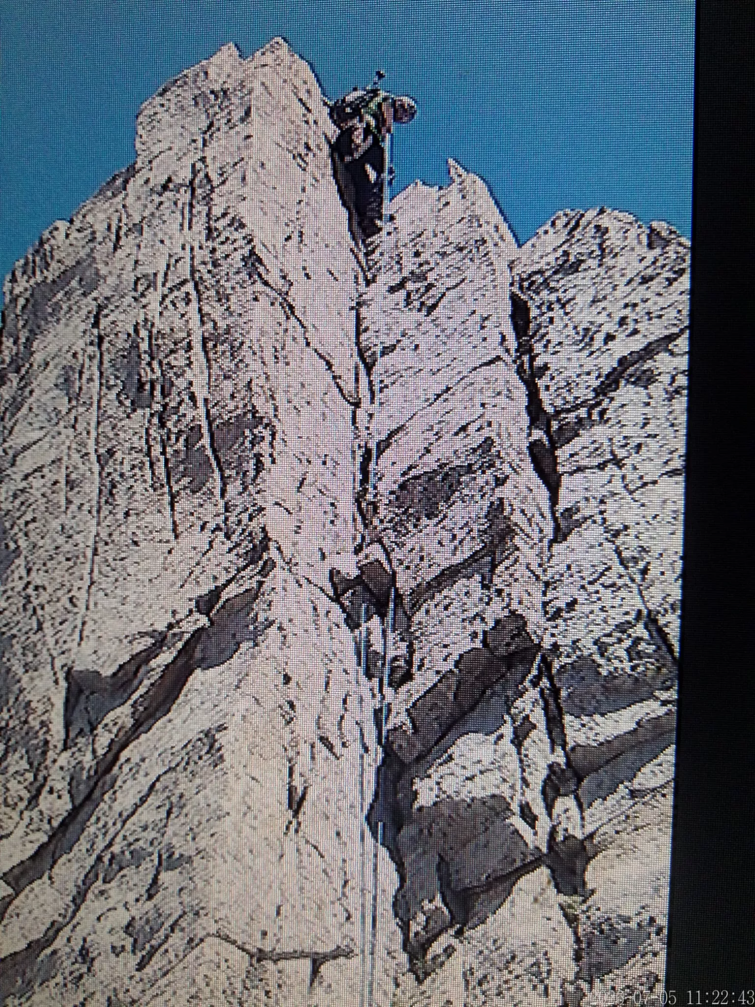 Escalada al Gran Pico de Alharisses del grupo de Jesús Vallés