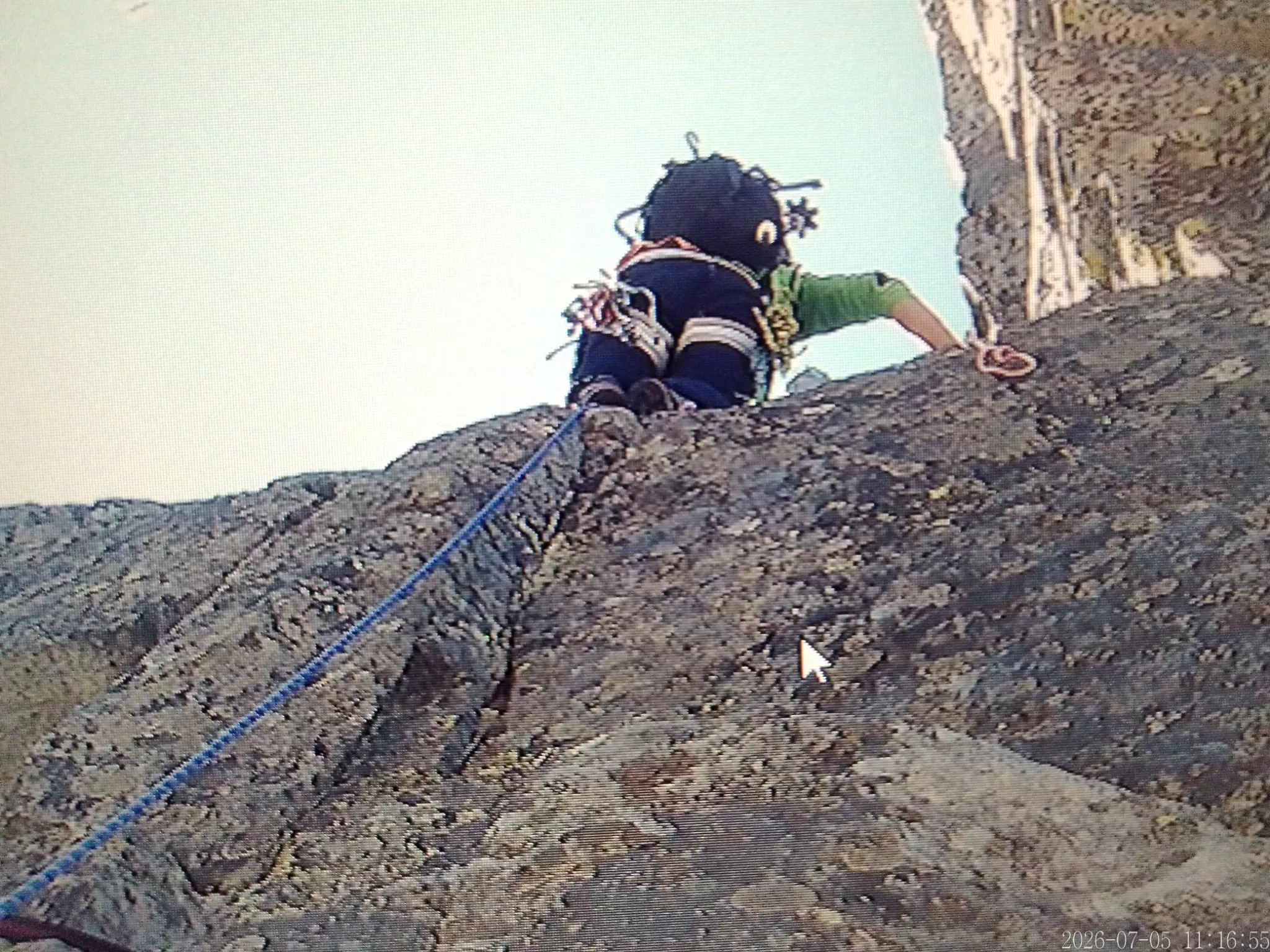 Escalada al Gran Pico de Alharisses del grupo de Jesús Vallés