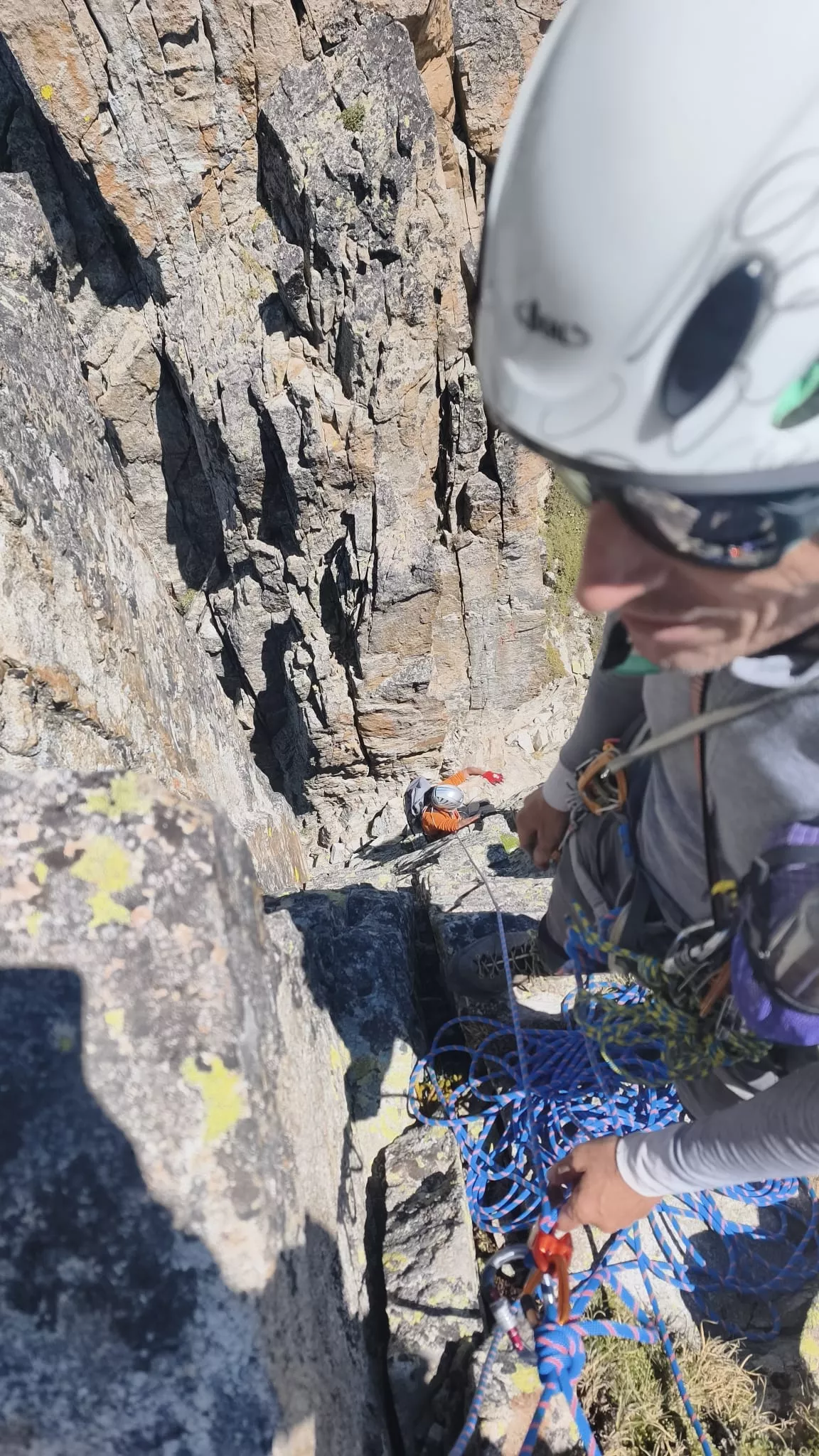 Escalada al Gran Pico de Alharisses del grupo de Jesús Vallés
