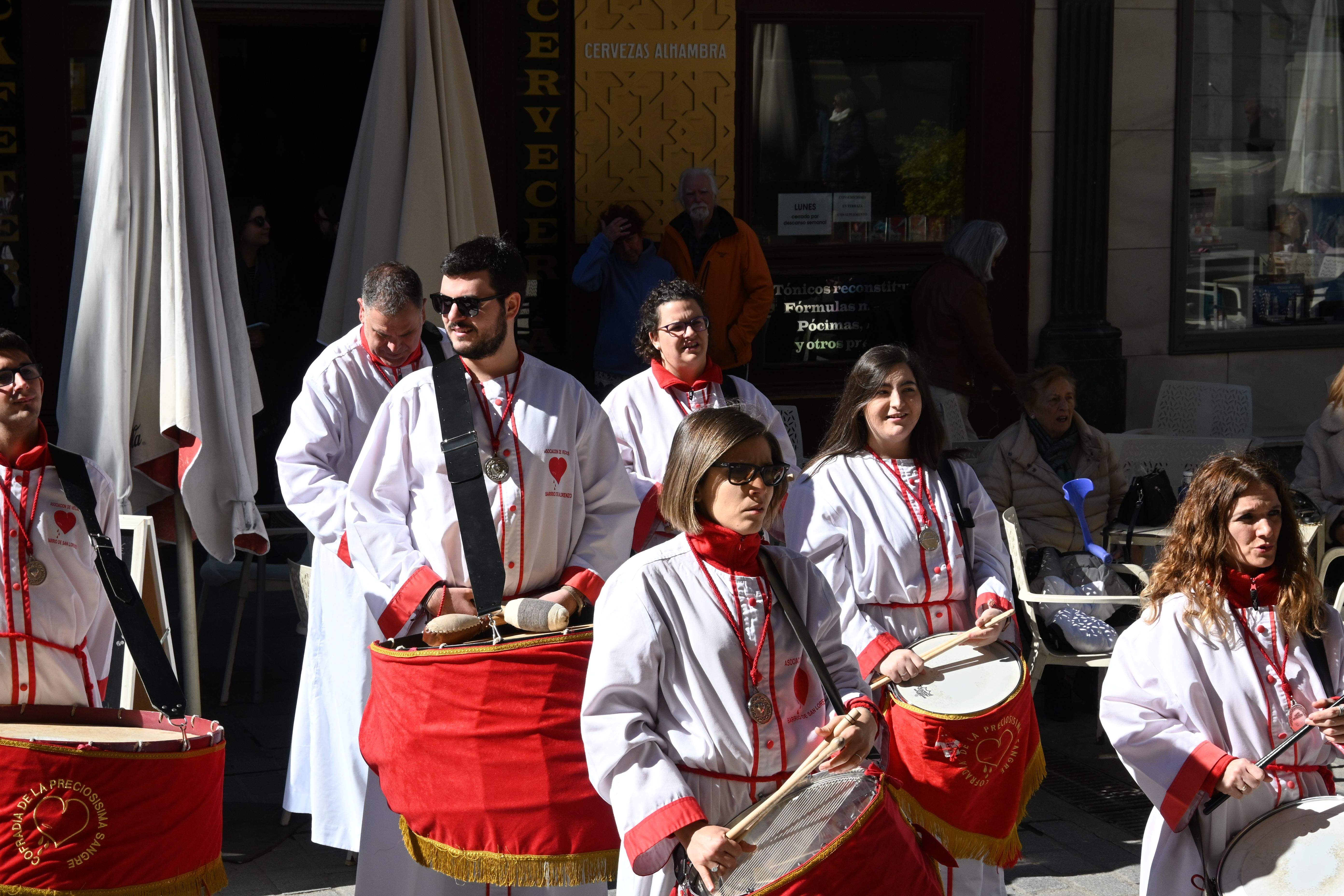 Actuación de la Cofradía de la Preciosísima Sangre. Foto: Carlos Jalle