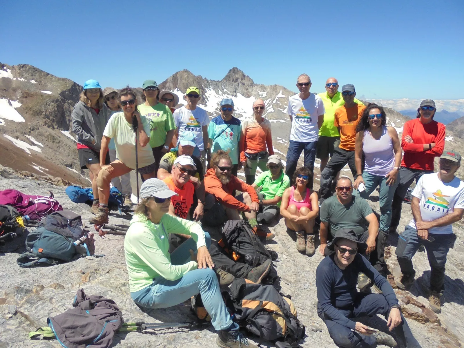 En la cima.