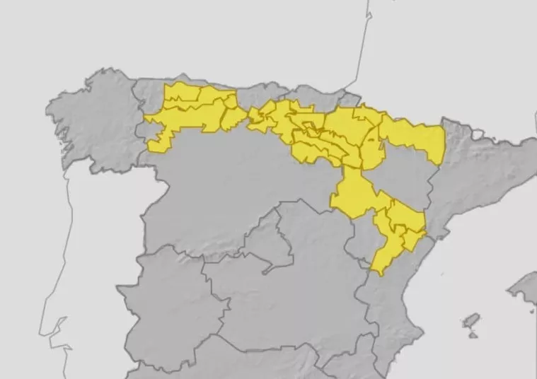 Aviso por tormentas en el Pirineo oscense y por posibles crecidas súbitas en barrancos.