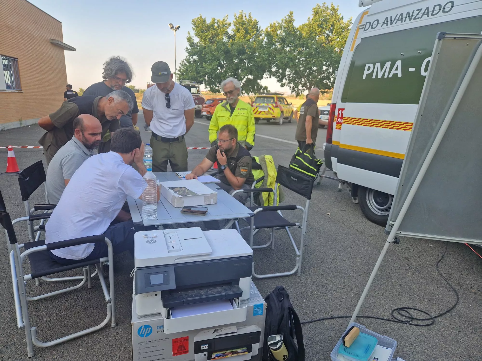 Incendio de Castillonroy con confinamiento de Albelda. Foto Infoar