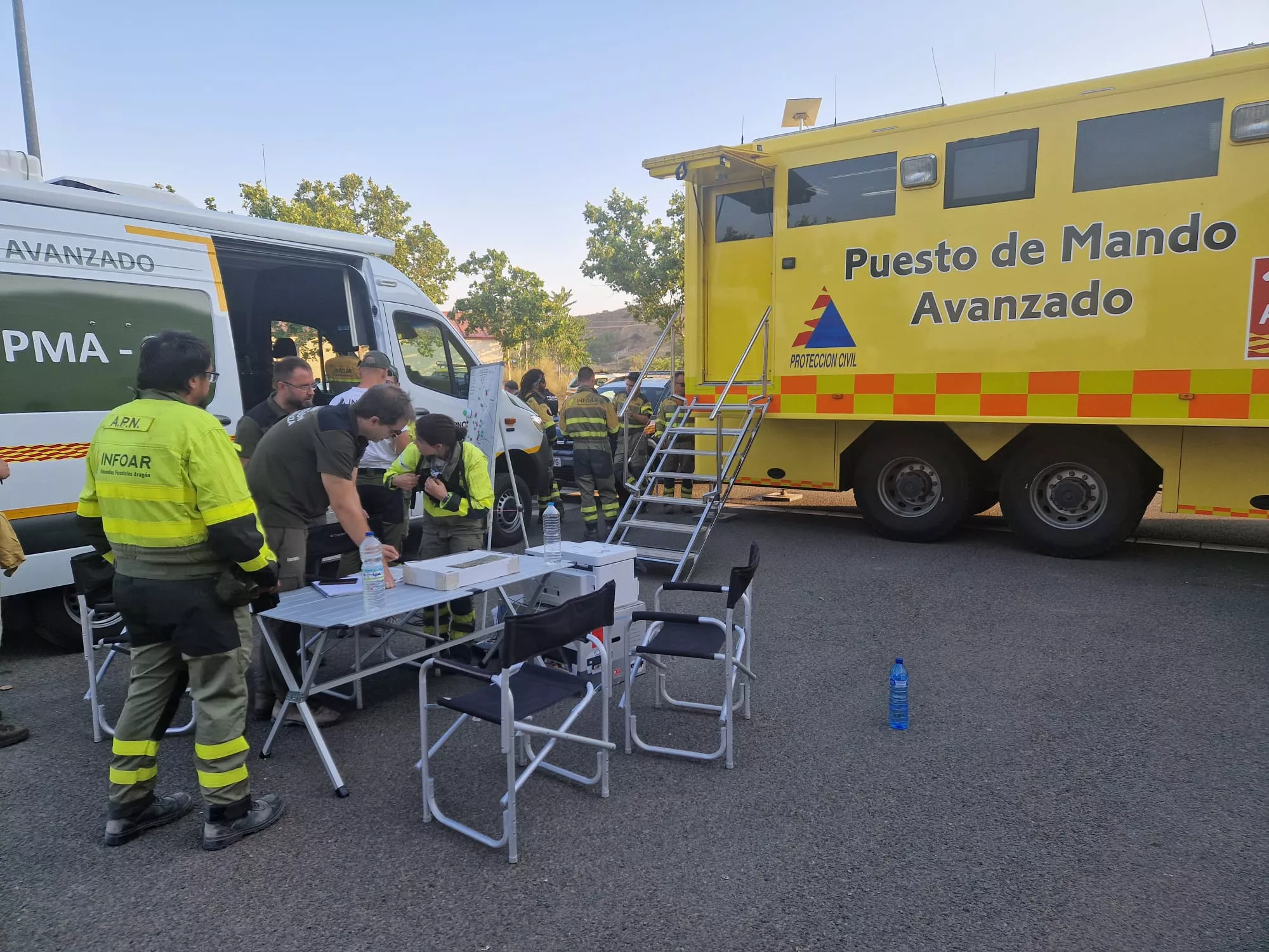 Incendio de Castillonroy con confinamiento de Albelda. Foto Infoar