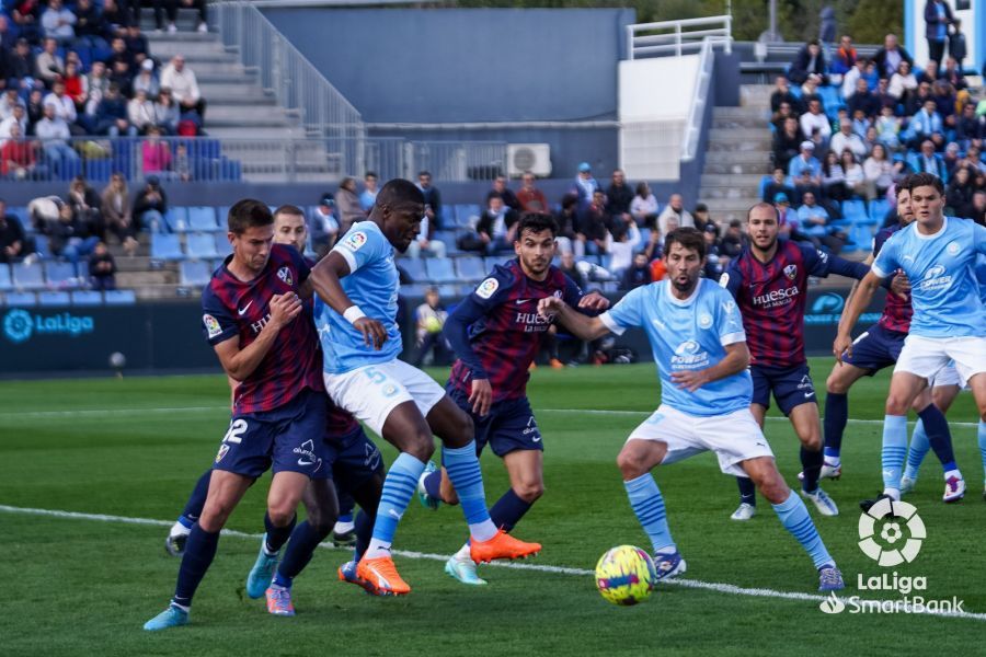 Imágenes del partido Ibiza Huesca. Foto La Liga 