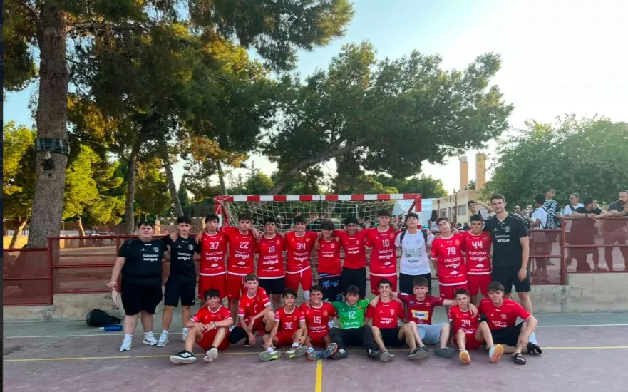Equipo infantil de Balonmano Huesca