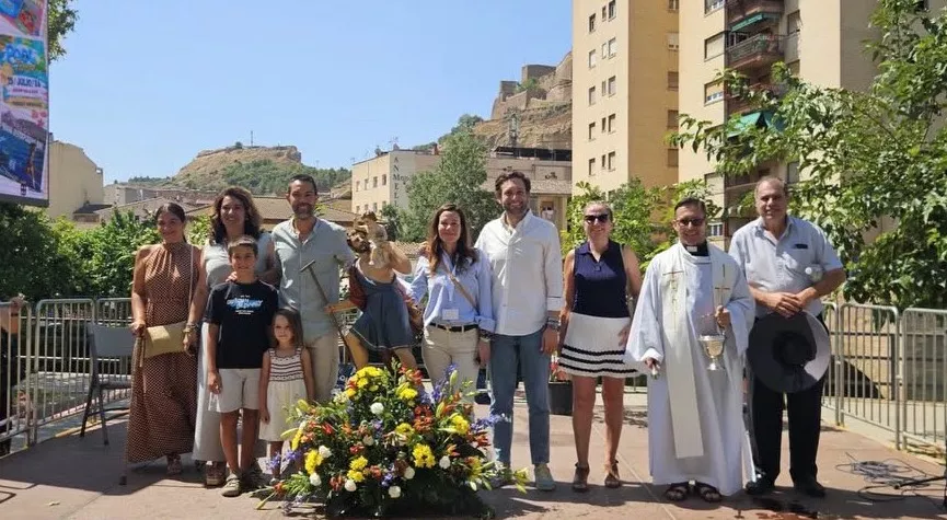 Celebración de la festividad de San Cristóbal por los transportistas de Monzón