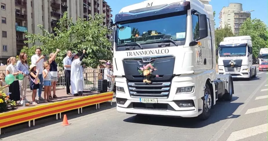 Celebración de la festividad de San Cristóbal por los transportistas de Monzón