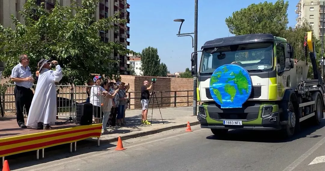 Celebración de la festividad de San Cristóbal por los transportistas de Monzón