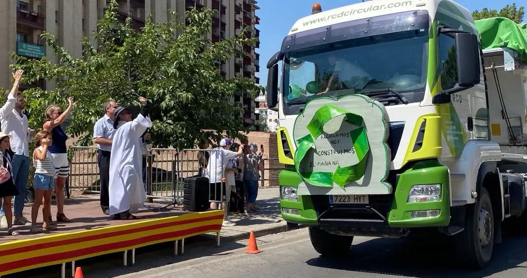 Celebración de la festividad de San Cristóbal por los transportistas de Monzón