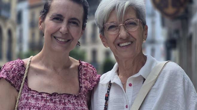 Silvia y su madre, Esperanza. Foto Myriam Martínez