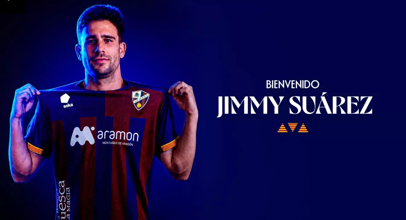 Jimmy Suárez, nuevo centrocampista para el Huesca