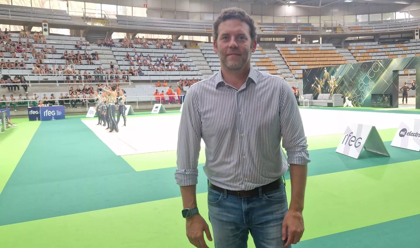 Jesús Carballo, presidente de la RFEG, en el Palacio de los Deportes.