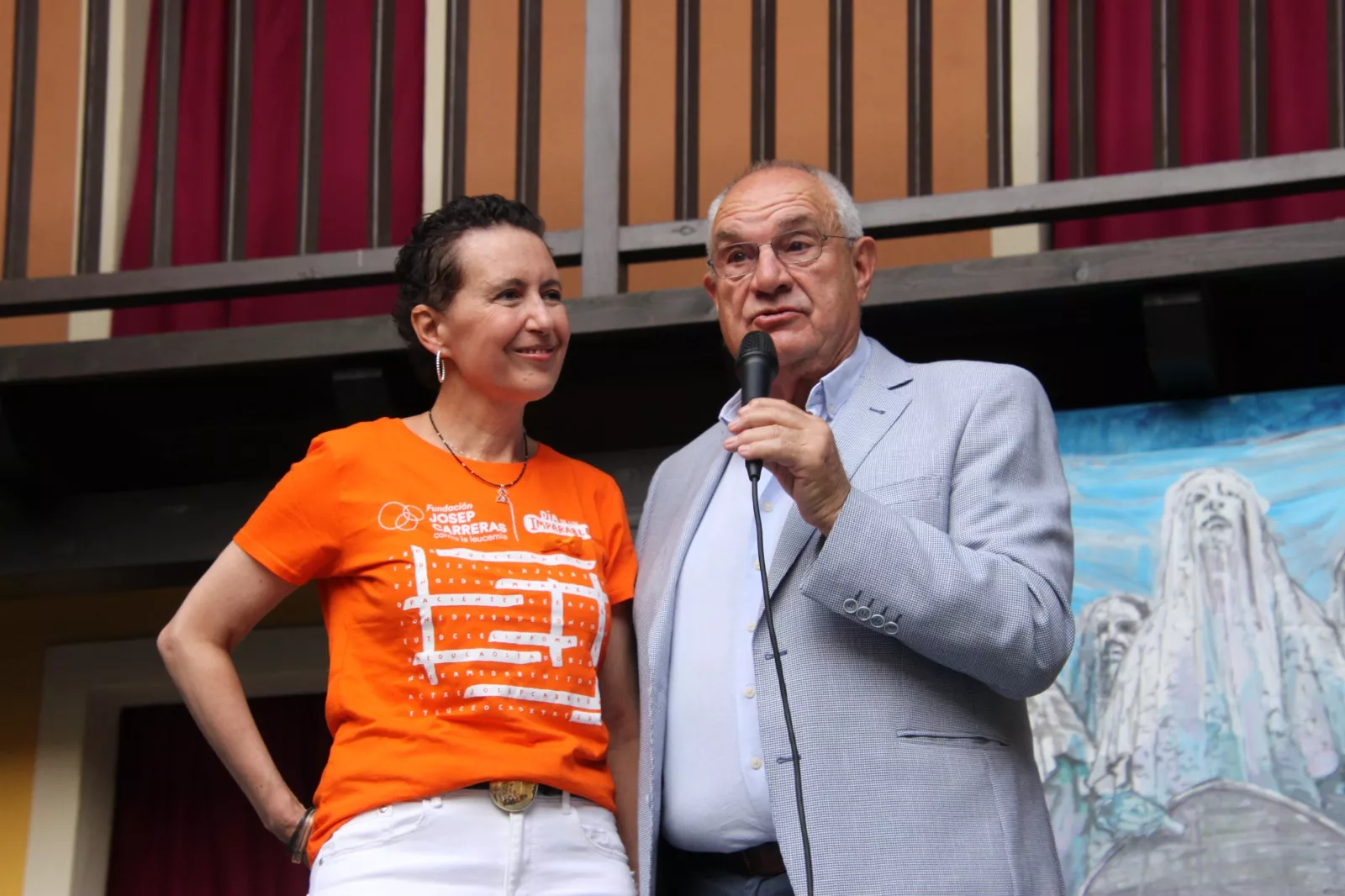 Silvia Moreu y Luis Casal. Estreno de 'Perra fiel' en el Corral de Comedias de Robres. Foto Carlos Neofato
