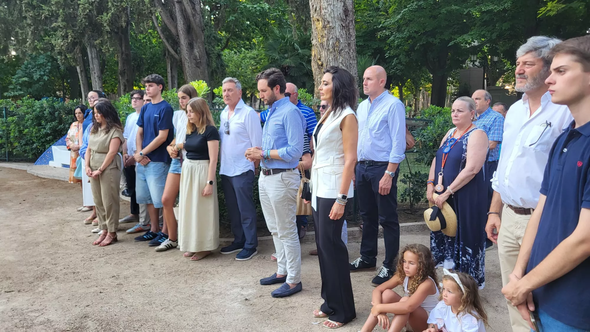 Homenaje a Miguel Ángel Blanco en la Rosaleda del Parque Miguel Servet de Huesca
