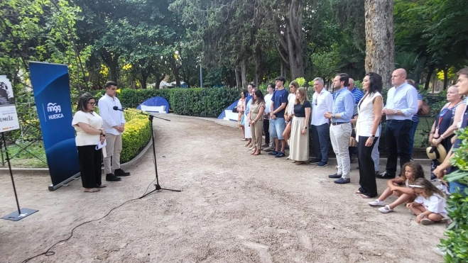 Homenaje a Miguel Ángel Blanco en el paseo de la Rosaleda dedicado a la víctima de ETA