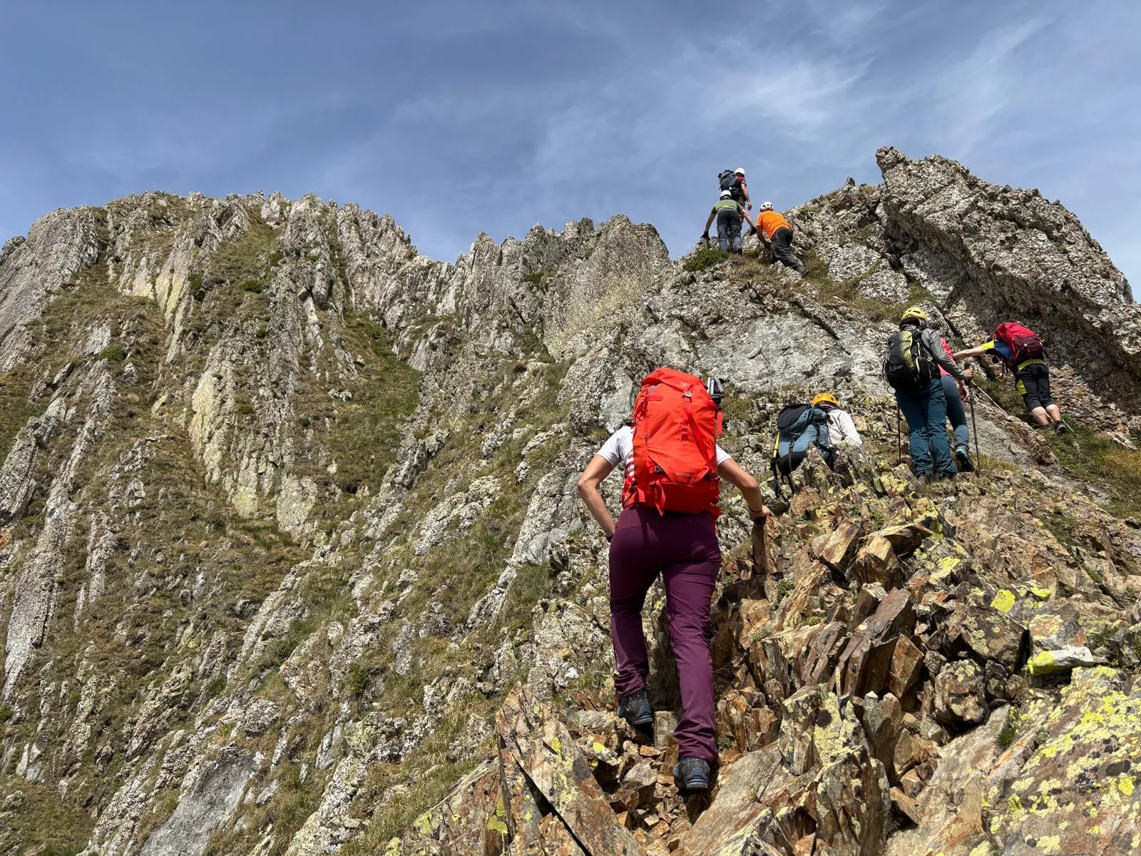 Salida a la cresta de la Tuca d'Ixeia