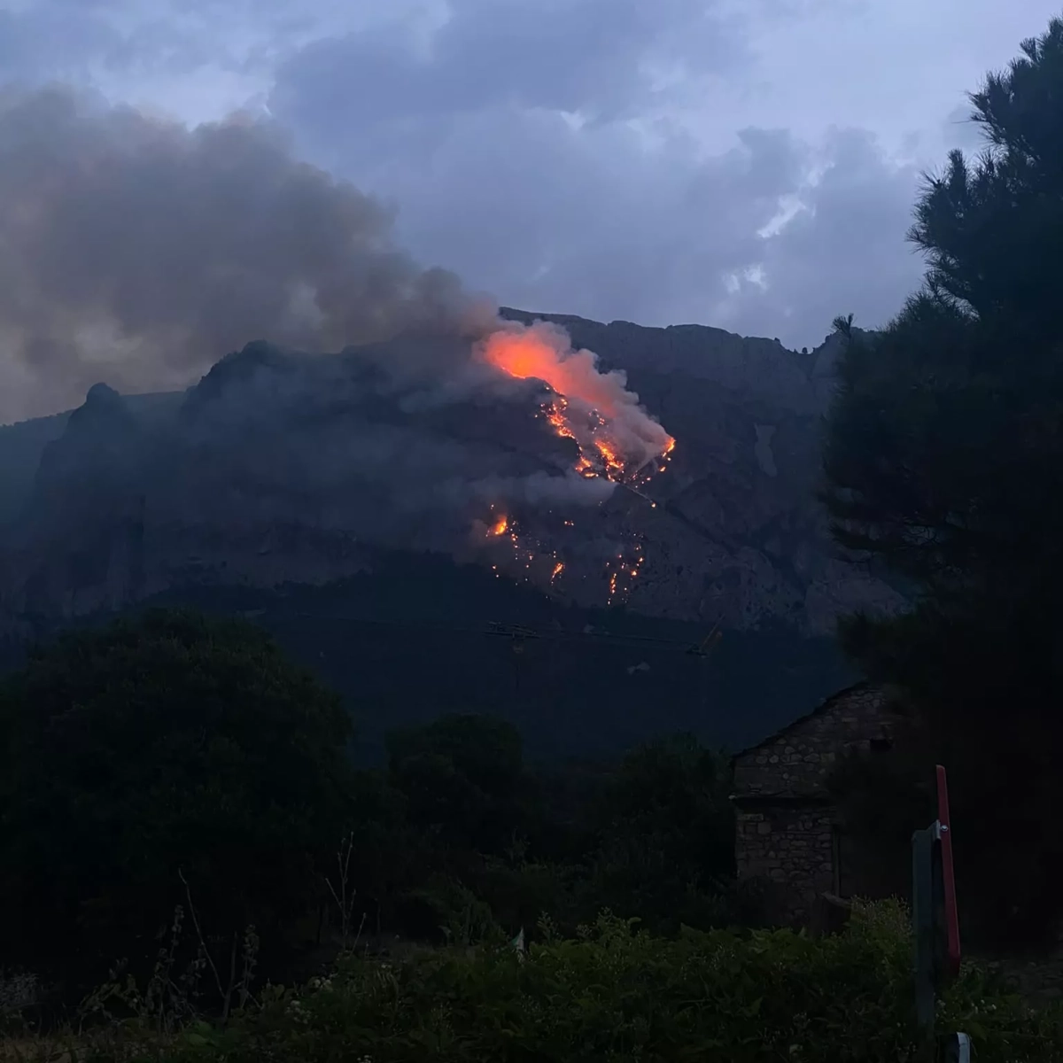 Imagen del incendio Imagen del incendio