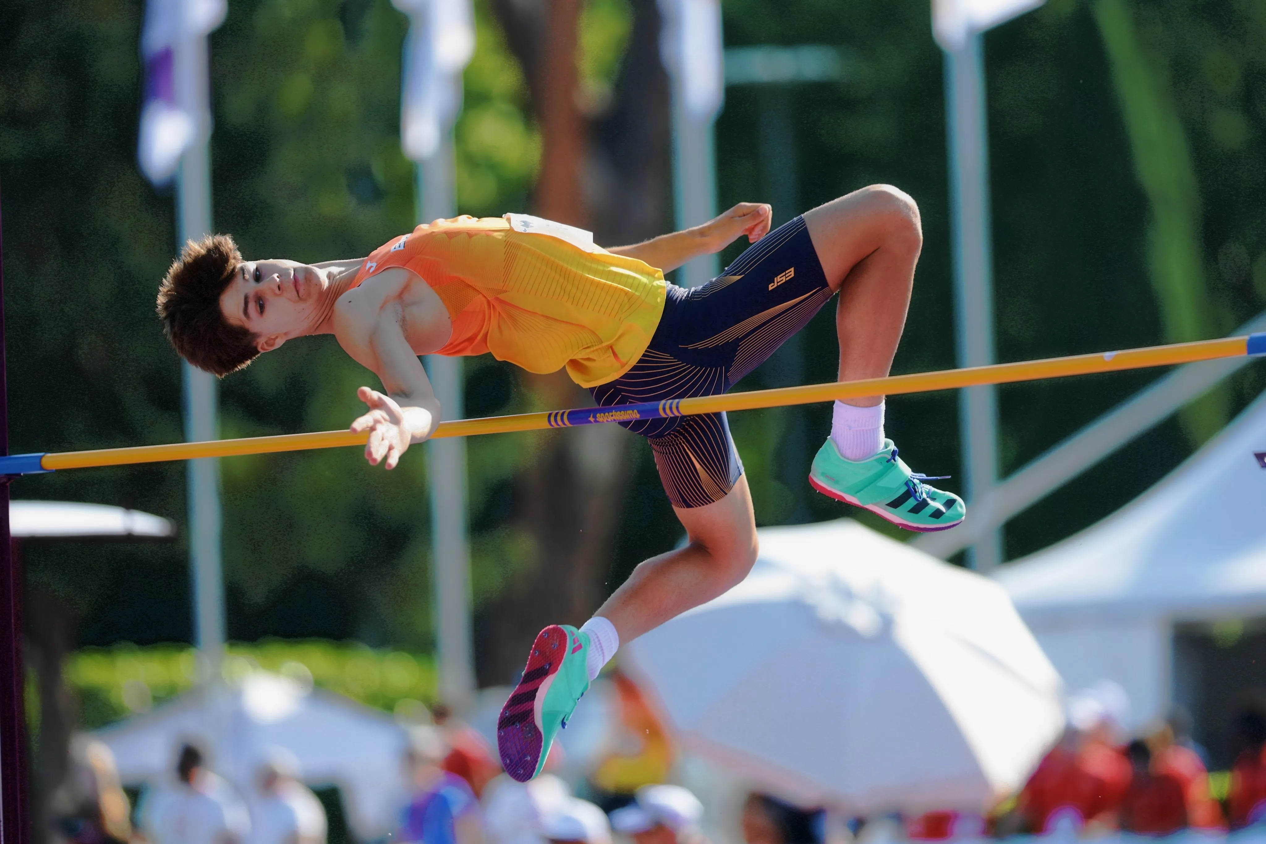Rodrigo Gracia en el Europeo Sub-18 de Rieti.