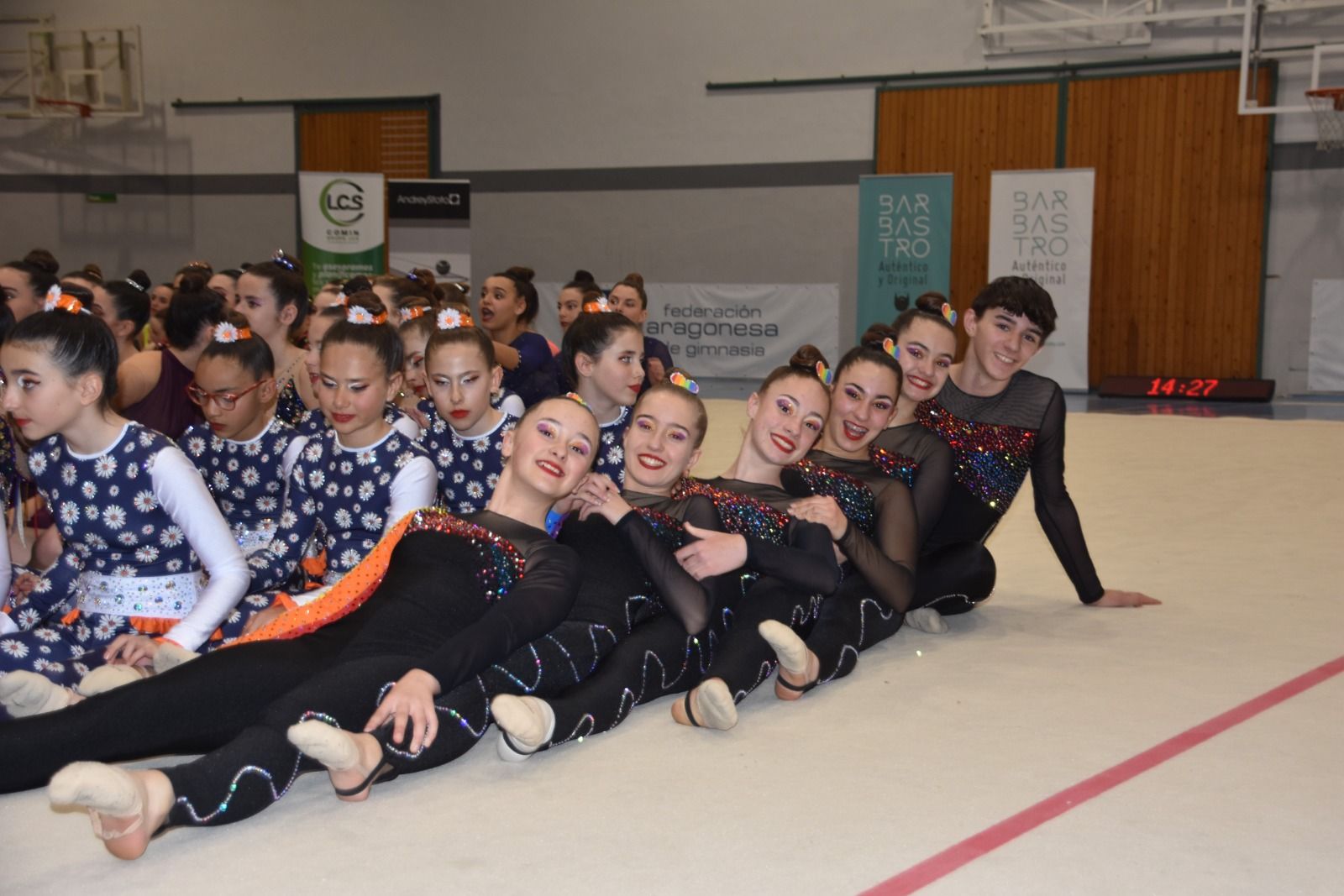 Imágenes del Trofeo Aragón Promoción de Gimnasia Rítmica. Gimnastas del Club 90