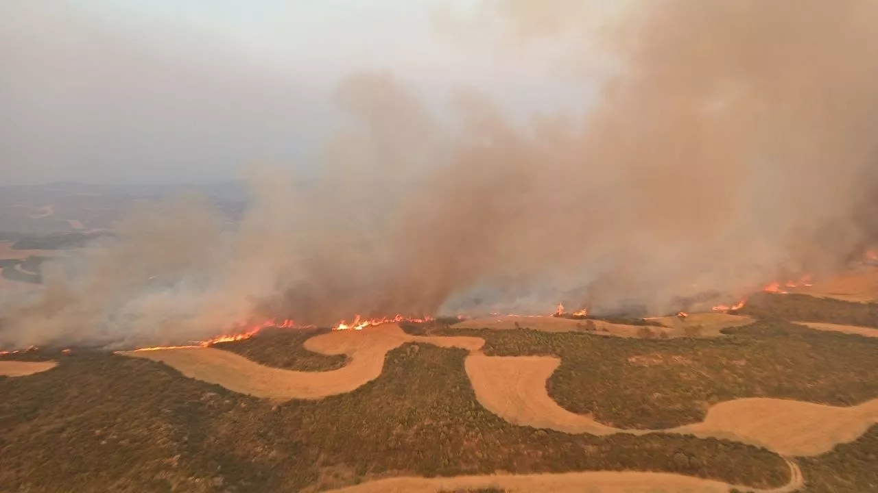 Incendio en las Cinco Villas