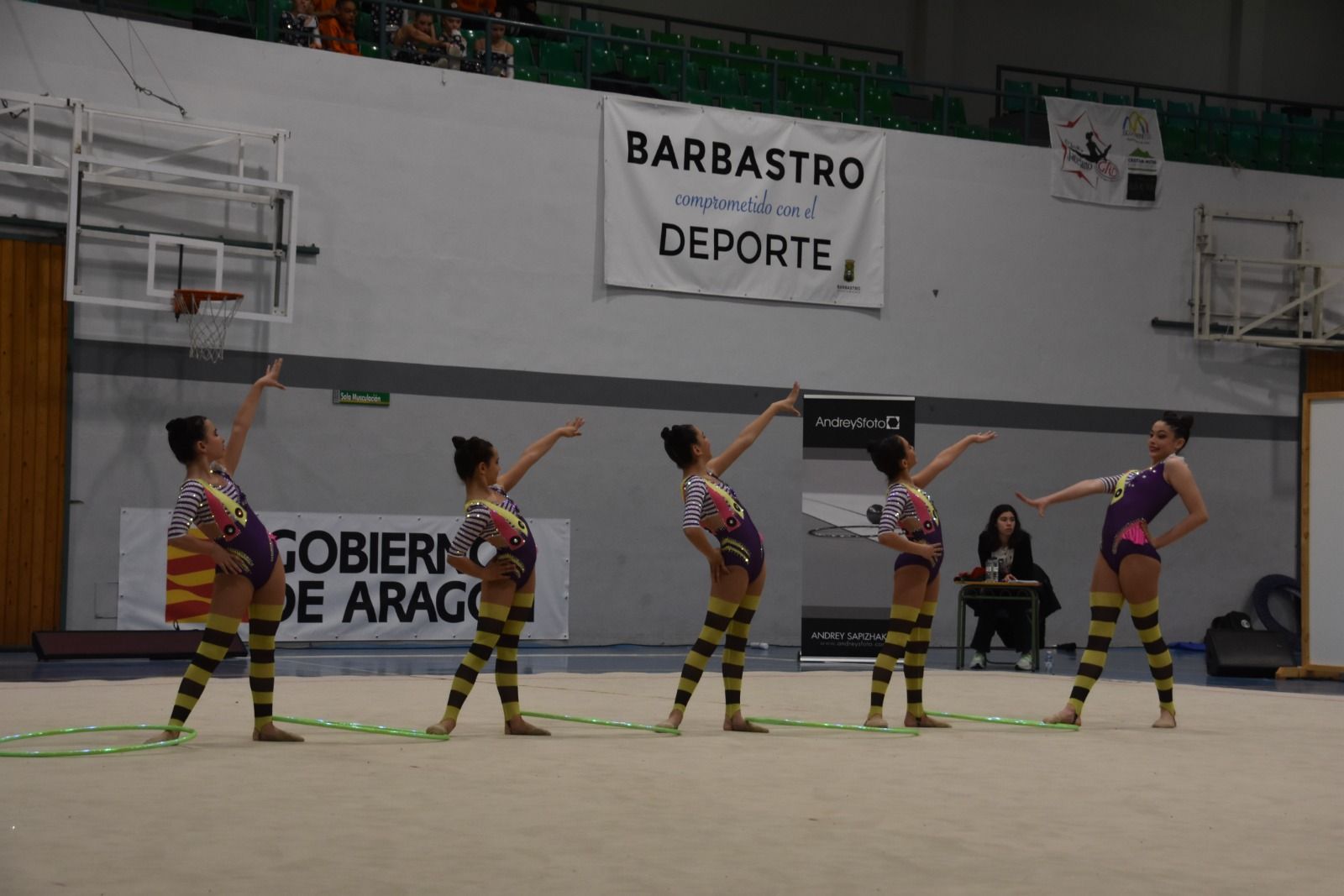 Imágenes del Trofeo Aragón Promoción de gimnasia rítmica 