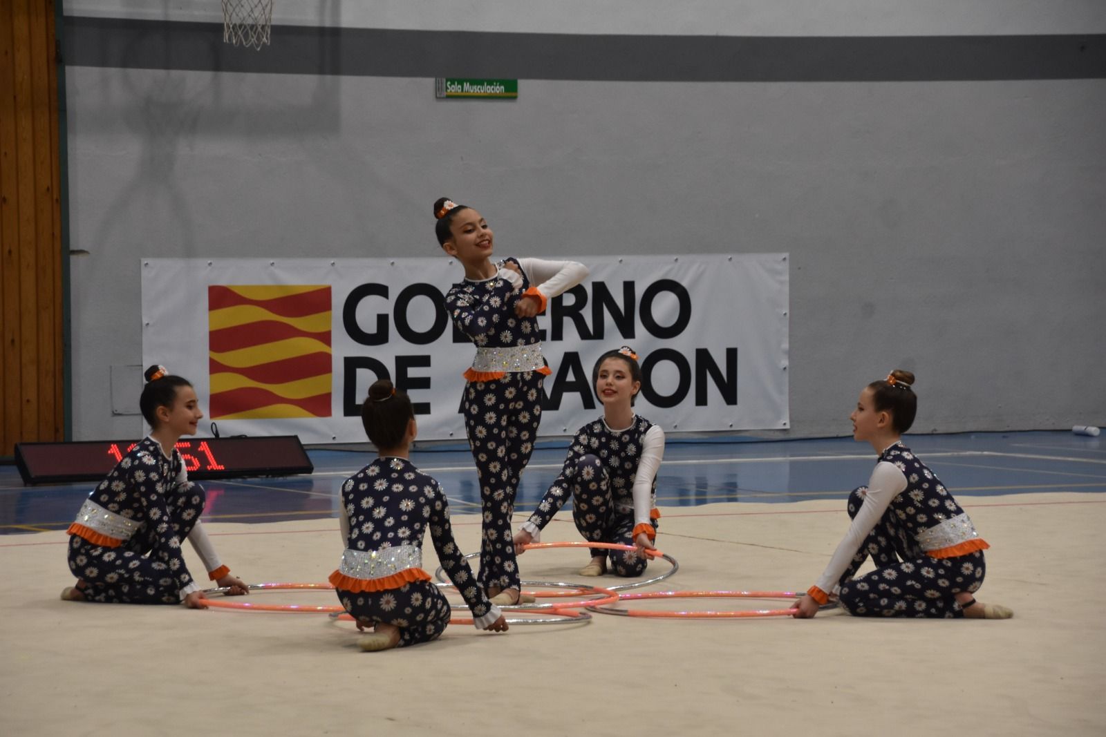 Imágenes del Trofeo Aragón Promoción de Gimnasia Rítmica. Infantil Base Club  90