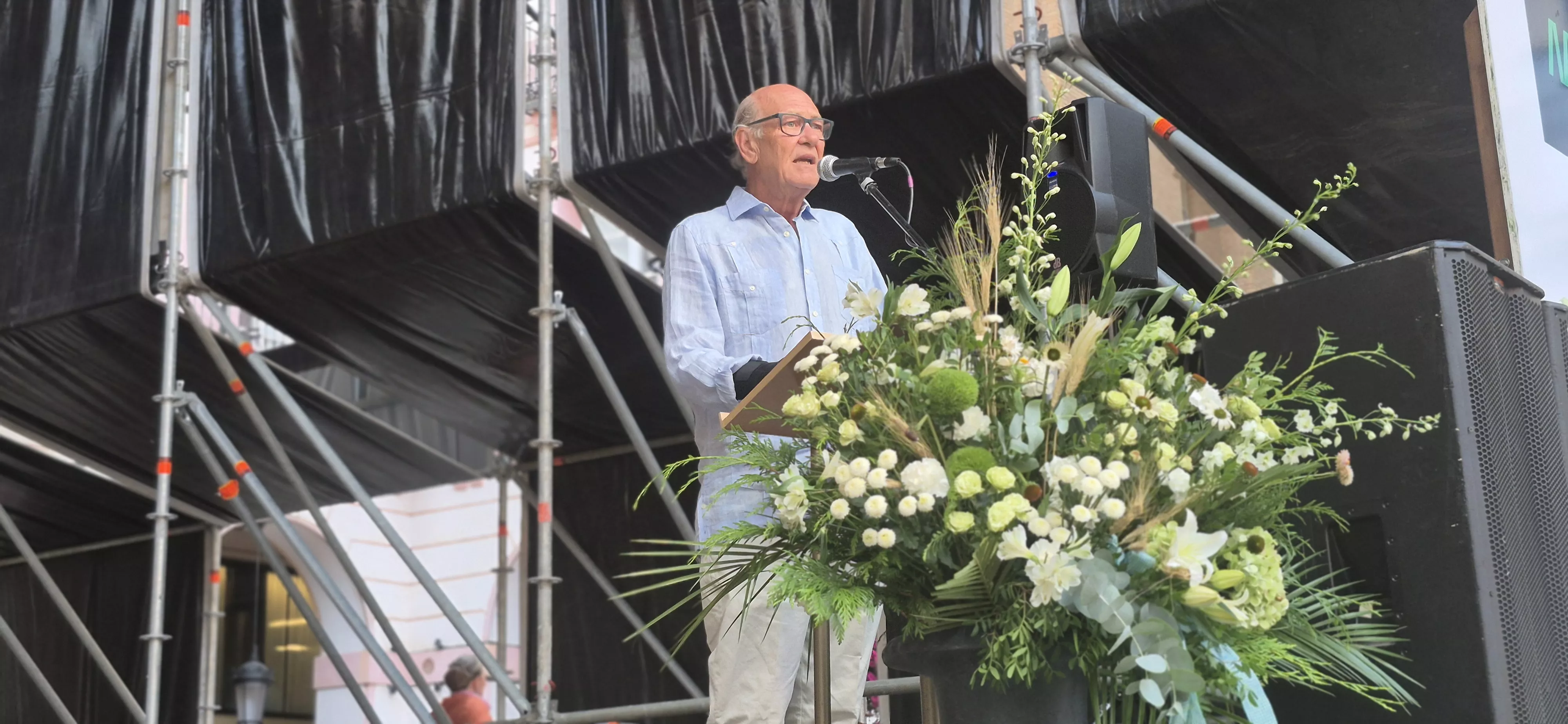 El periodista Fernando Herce ha presentado el acto. Foto Myriam Martínez