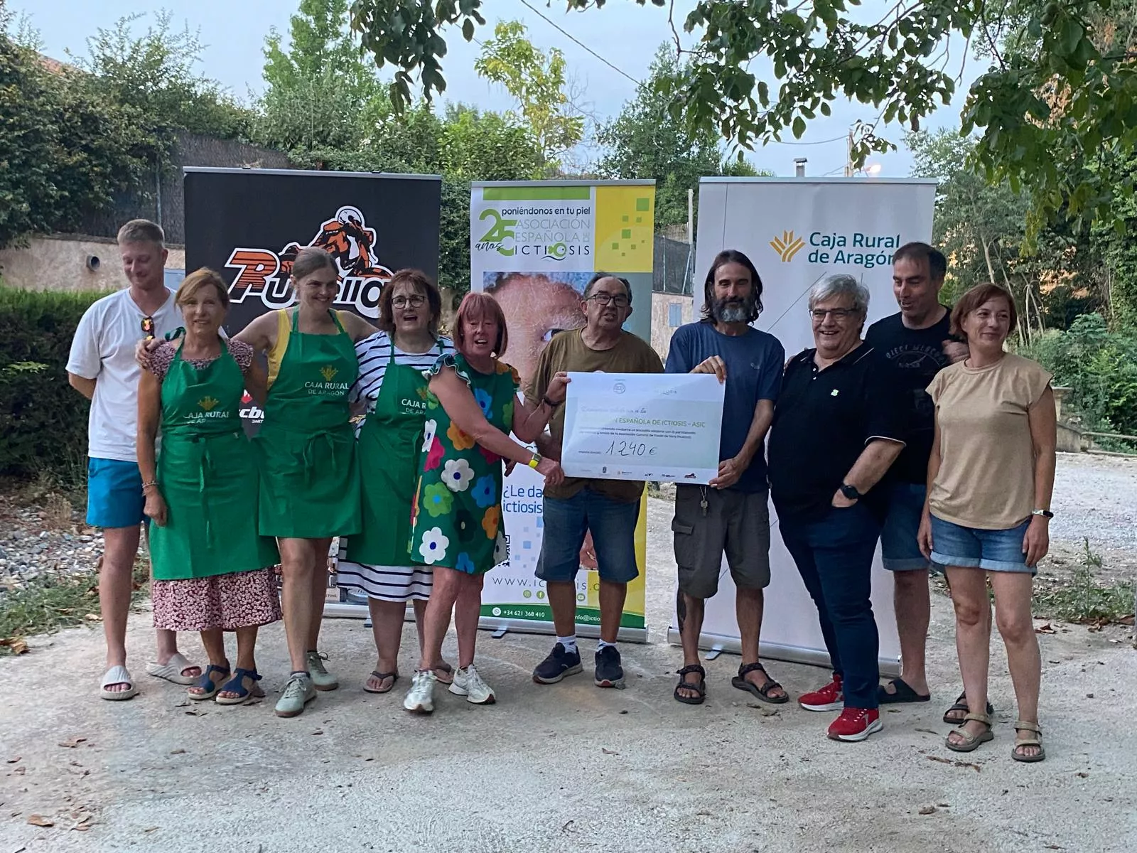 Jornada celebrada en Pozán de Vero para visibilizar la ictiosis.