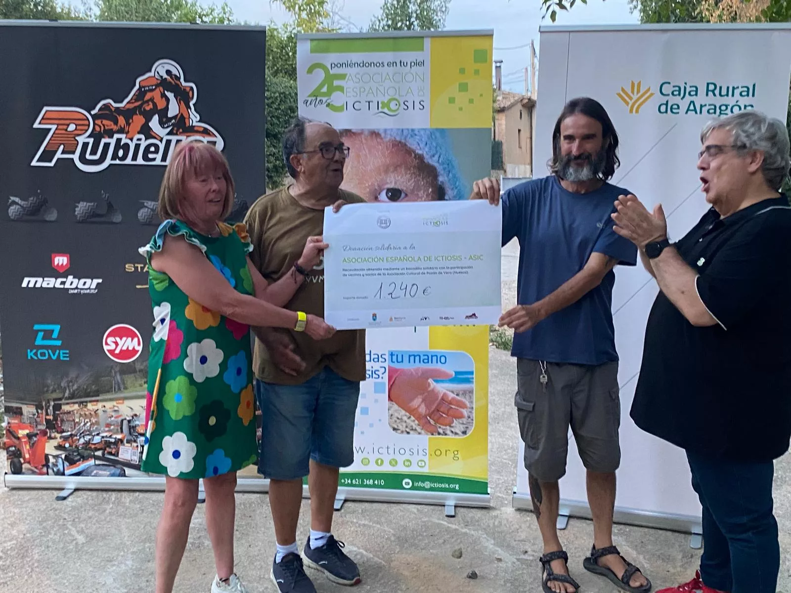 Jornada celebrada en Pozán de Vero para visibilizar la ictiosis.