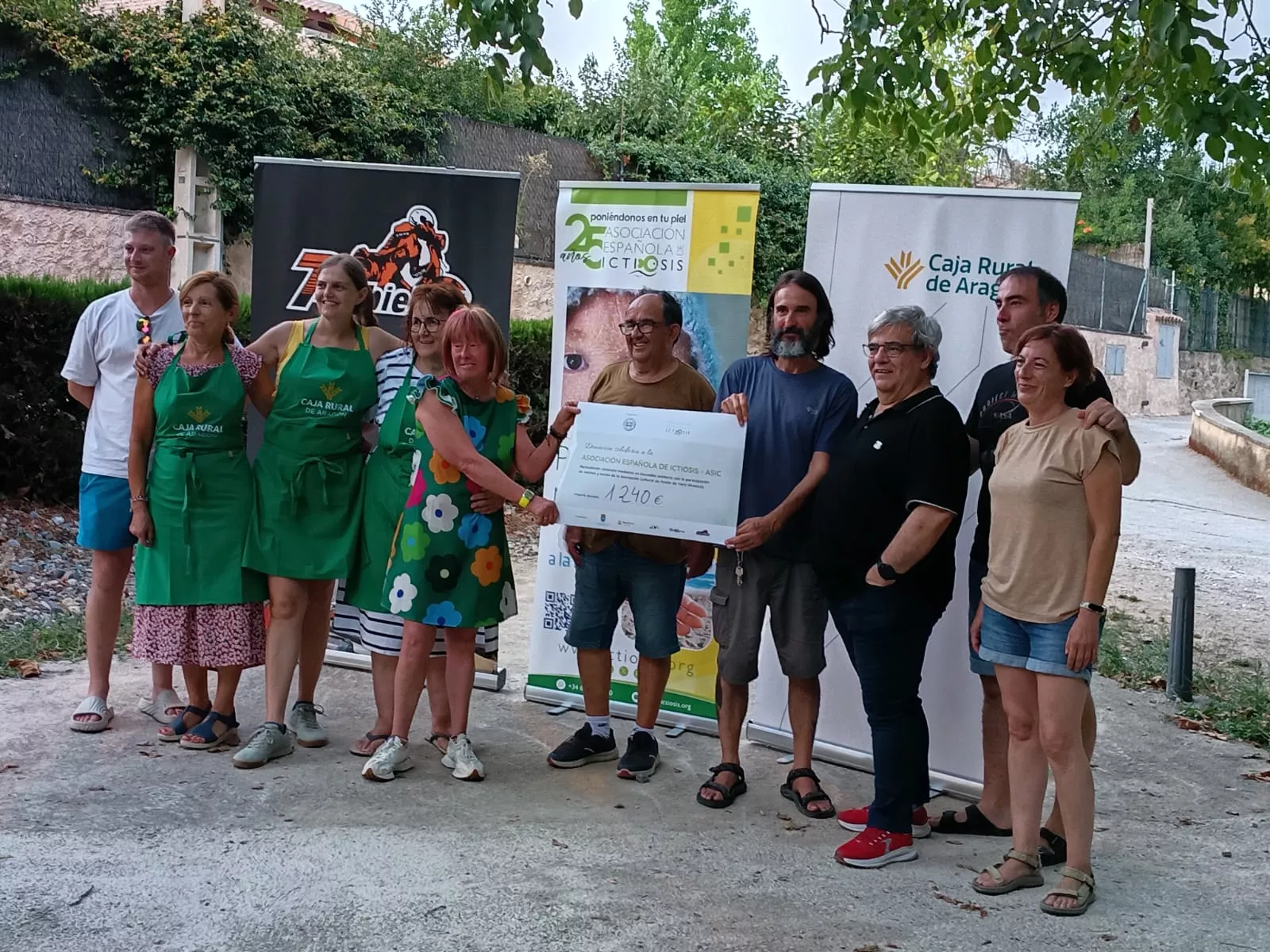 Jornada celebrada en Pozán de Vero para visibilizar la ictiosis.