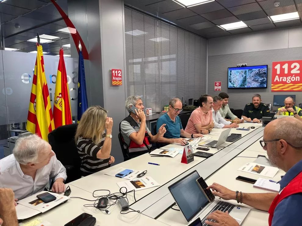 Reunión del Cecopi este domingo. El incendio de Plan sigue por la dificultad orográfica y Peña Montañesa ya está estabilizada