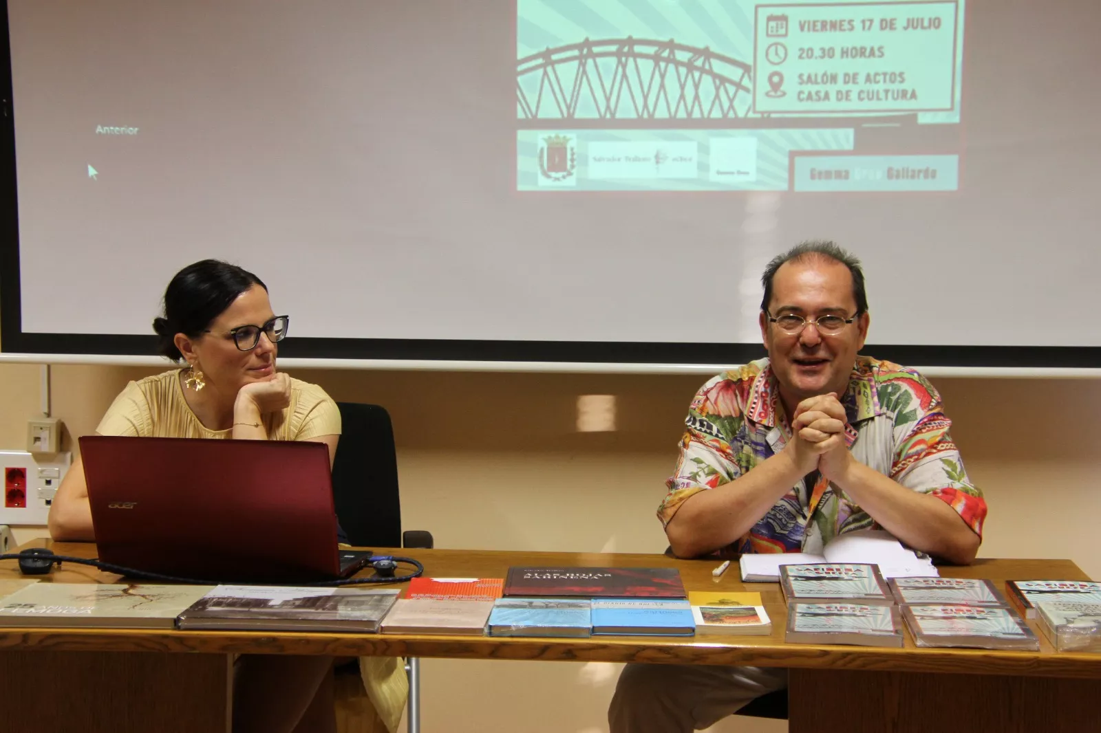 Presentación de la reedición de "Sariñena en guerra". Foto Carlos Neofato