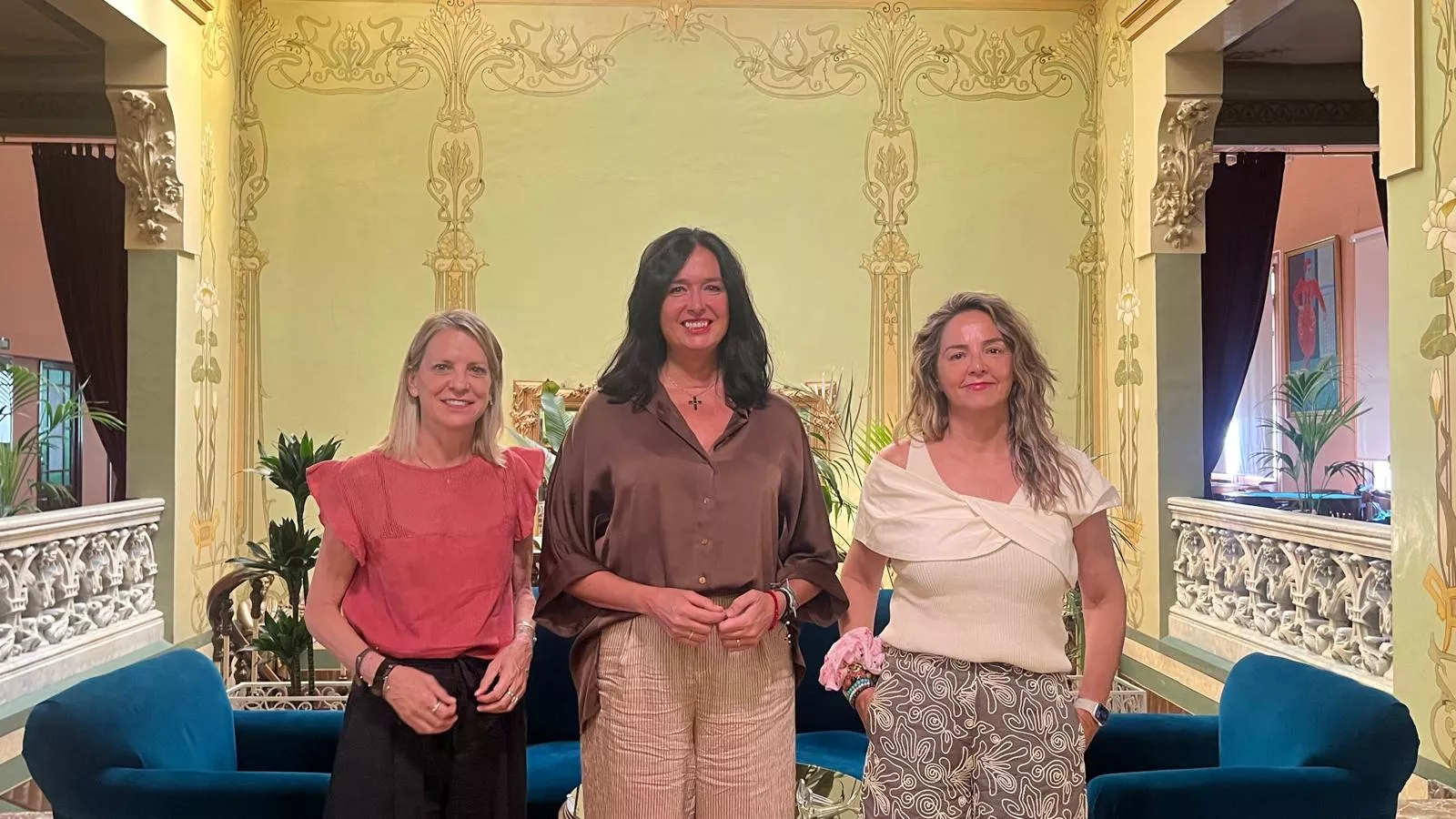 Nuria Mur, Lorena Orduna y Susana Lacostena ha presentado el Green Friday y la Fiesta del Mercado. Foto Mercedes Manterola