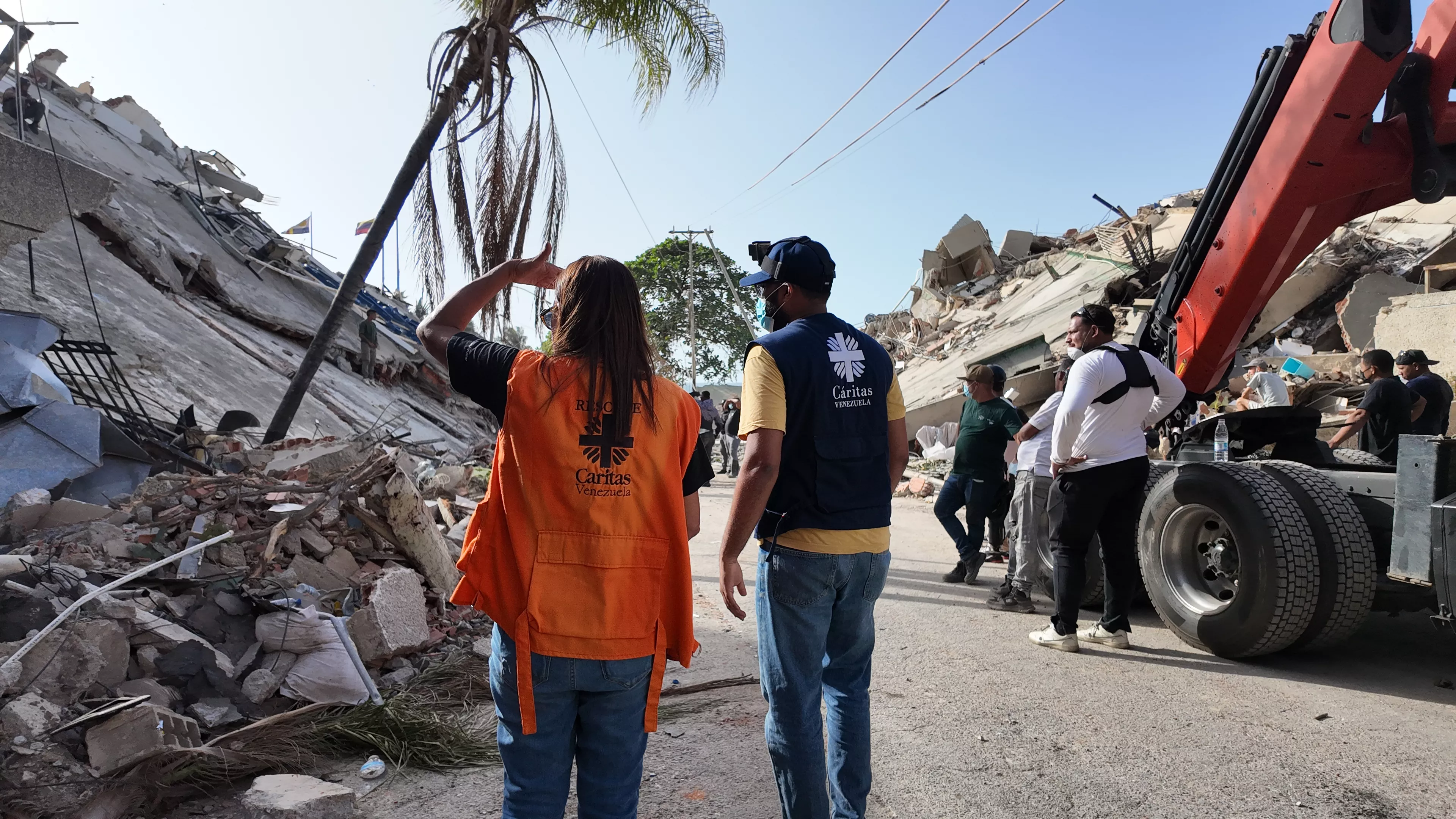 Cáritas de Venezuela en La Guaira asolada por el terremoto