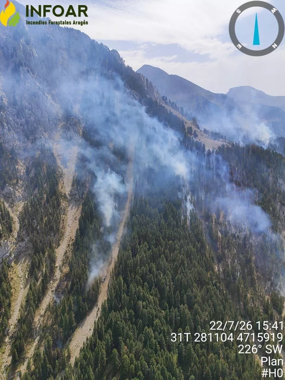 Fuego en Plan, ya más de una semana