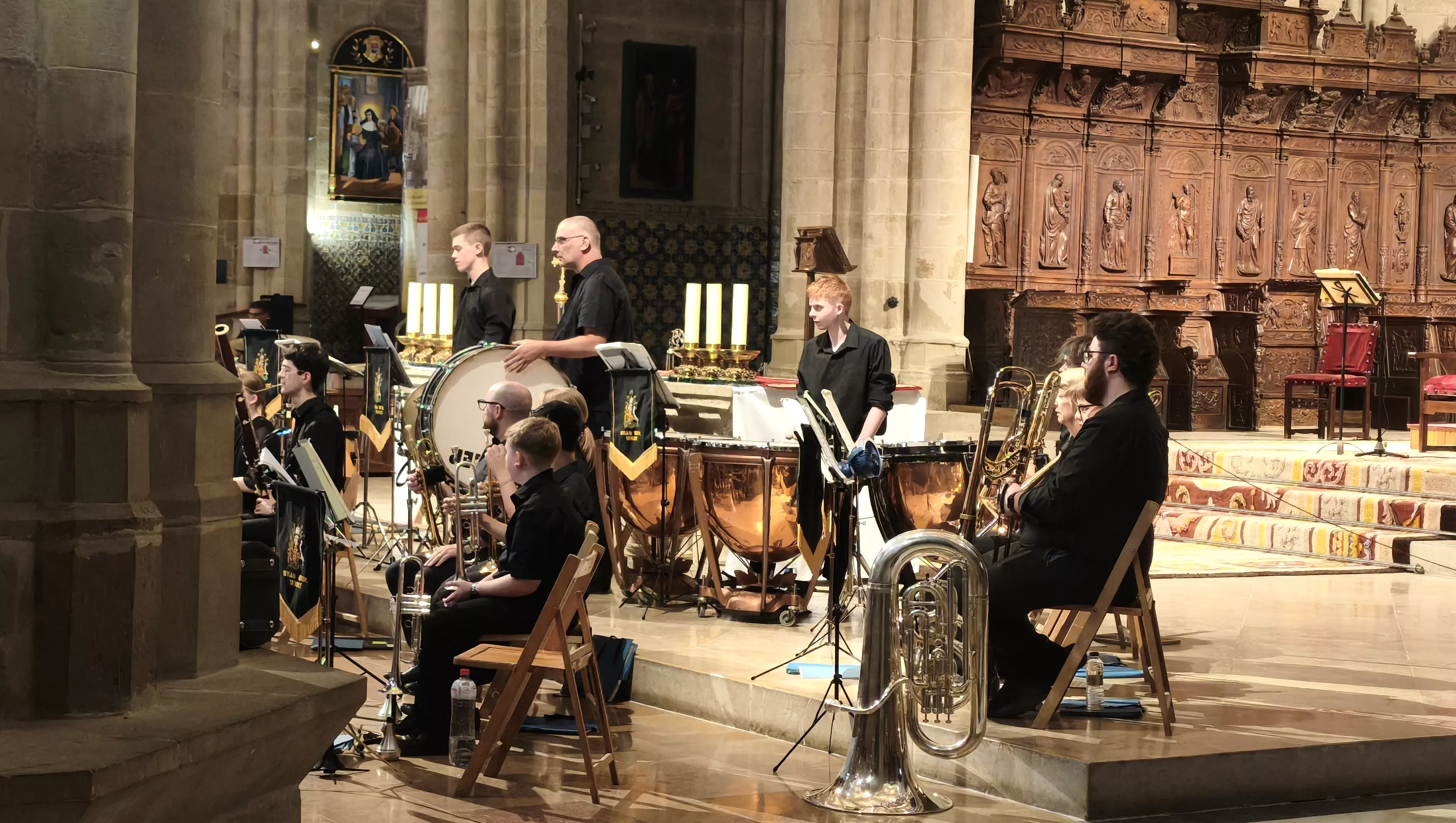 Concierto de la Joven Orquesta Sinfónica de Wigan en la Catedral de Huesca. Foto María José Sampietro