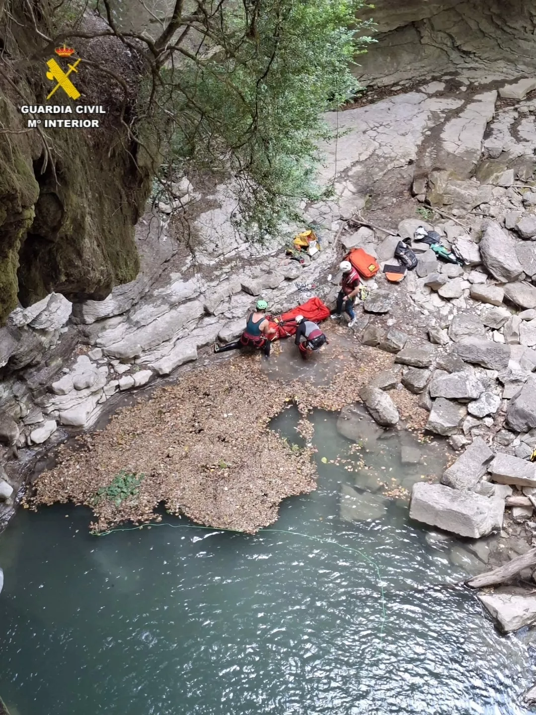 Imagen de un rescate en el barranco Furco. 