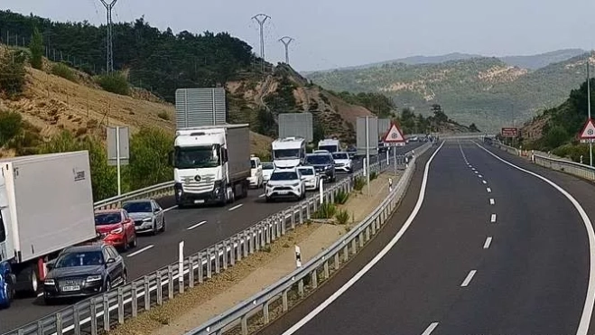 Imagen de la A-23 en Lanave. Imagen de la A-23 en Lanave.