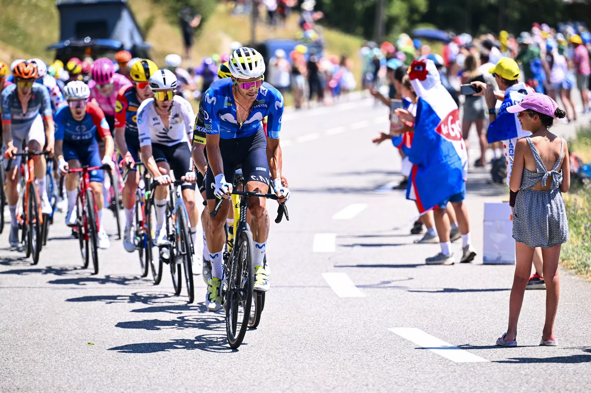 Javier Romo, compañero de Castrillo en carrera. Foto: X Movistar Team