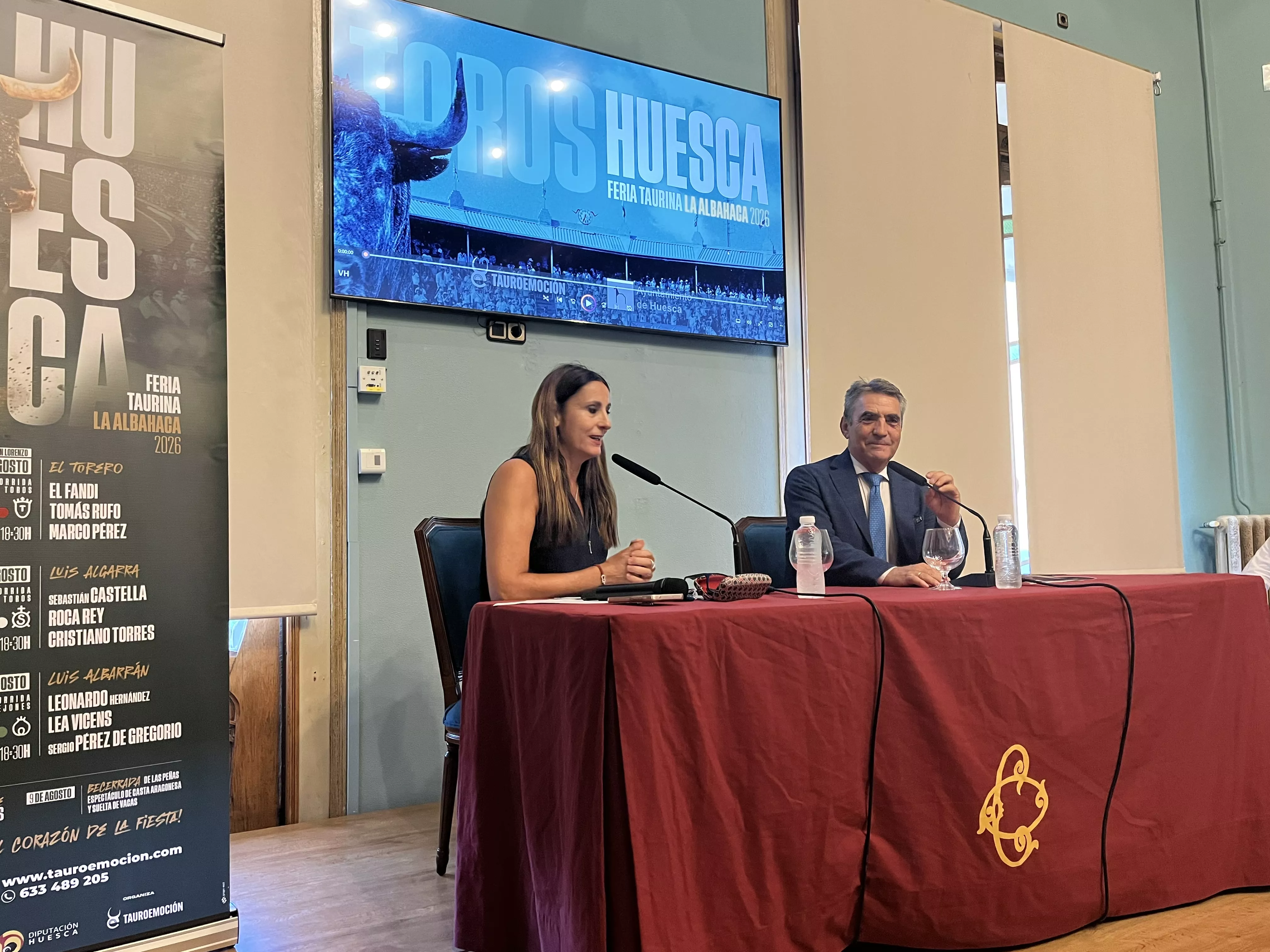 Victorino Martín, en Huesca: “Traemos una corrida pareja, me gusta mucho”. Foto: Adri Mora