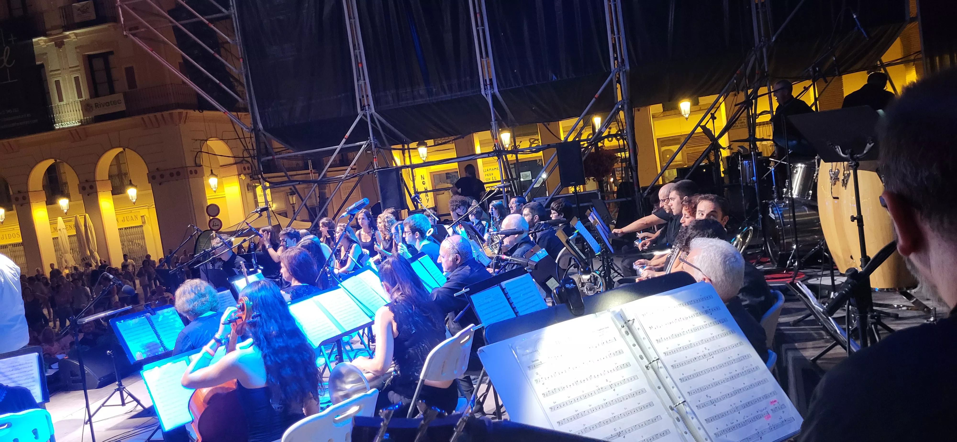 Concierto de la Banda de Música de Huesca en el Prelaurentis. Foto Mercedes Manterola