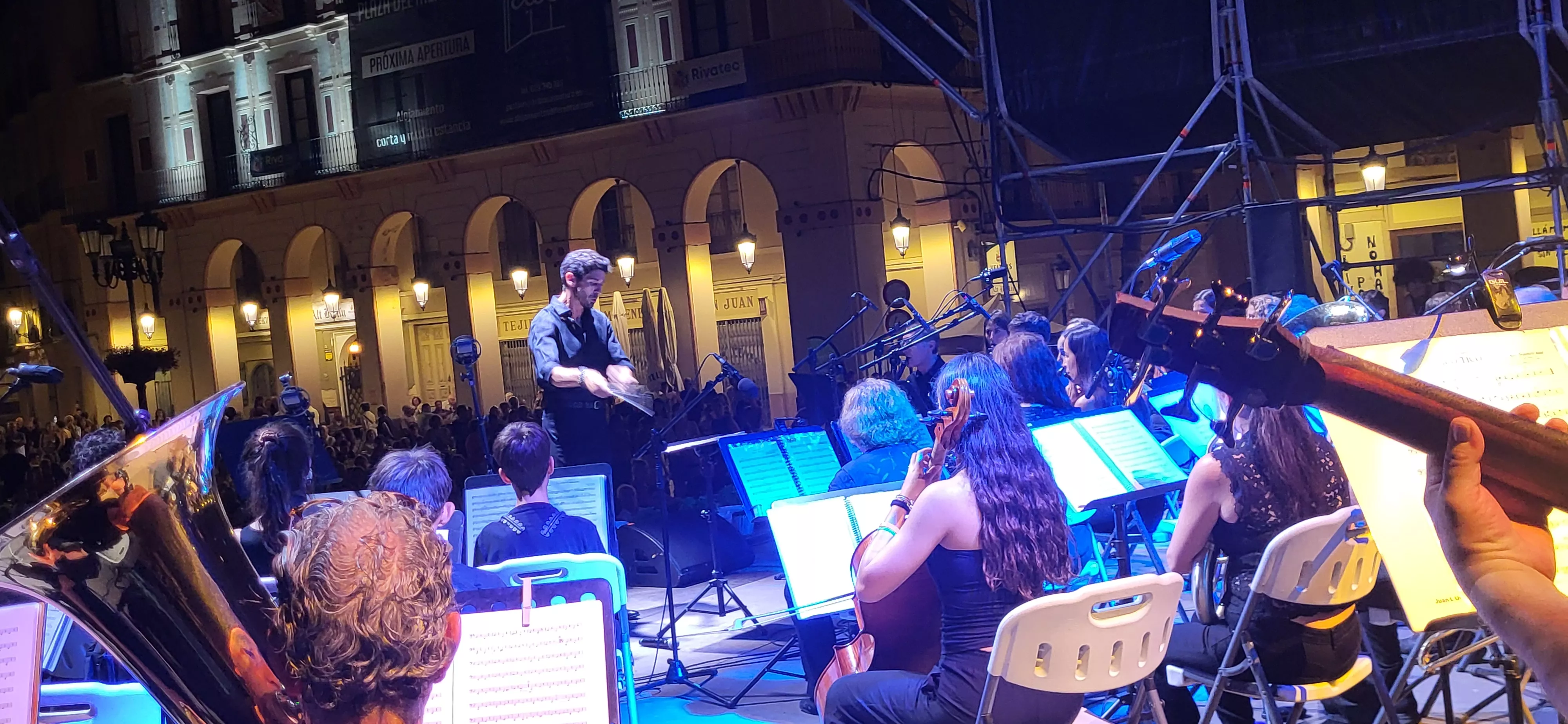 Concierto de la Banda de Música de Huesca en el Prelaurentis. Foto Mercedes Manterola