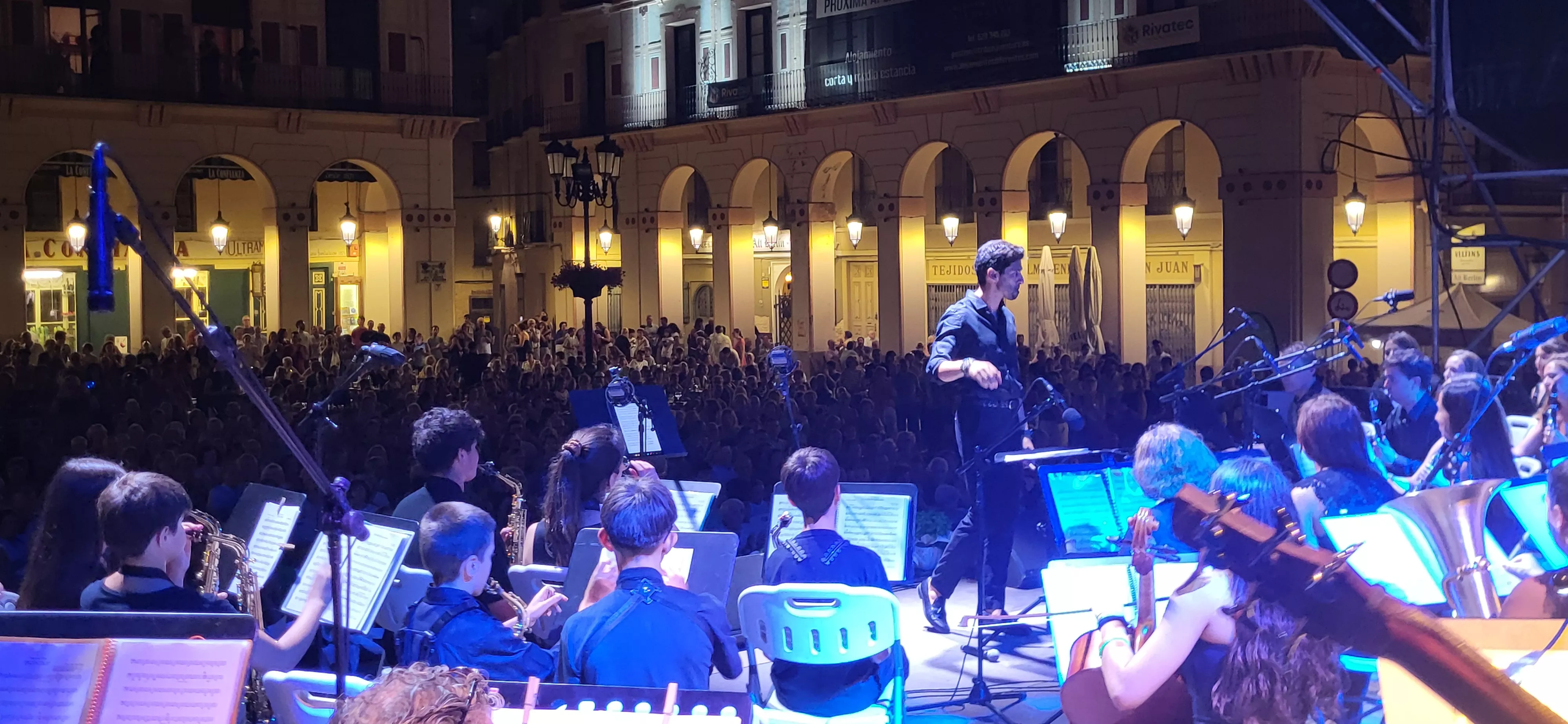 Concierto de la Banda de Música de Huesca en el Prelaurentis. Foto Mercedes Manterola