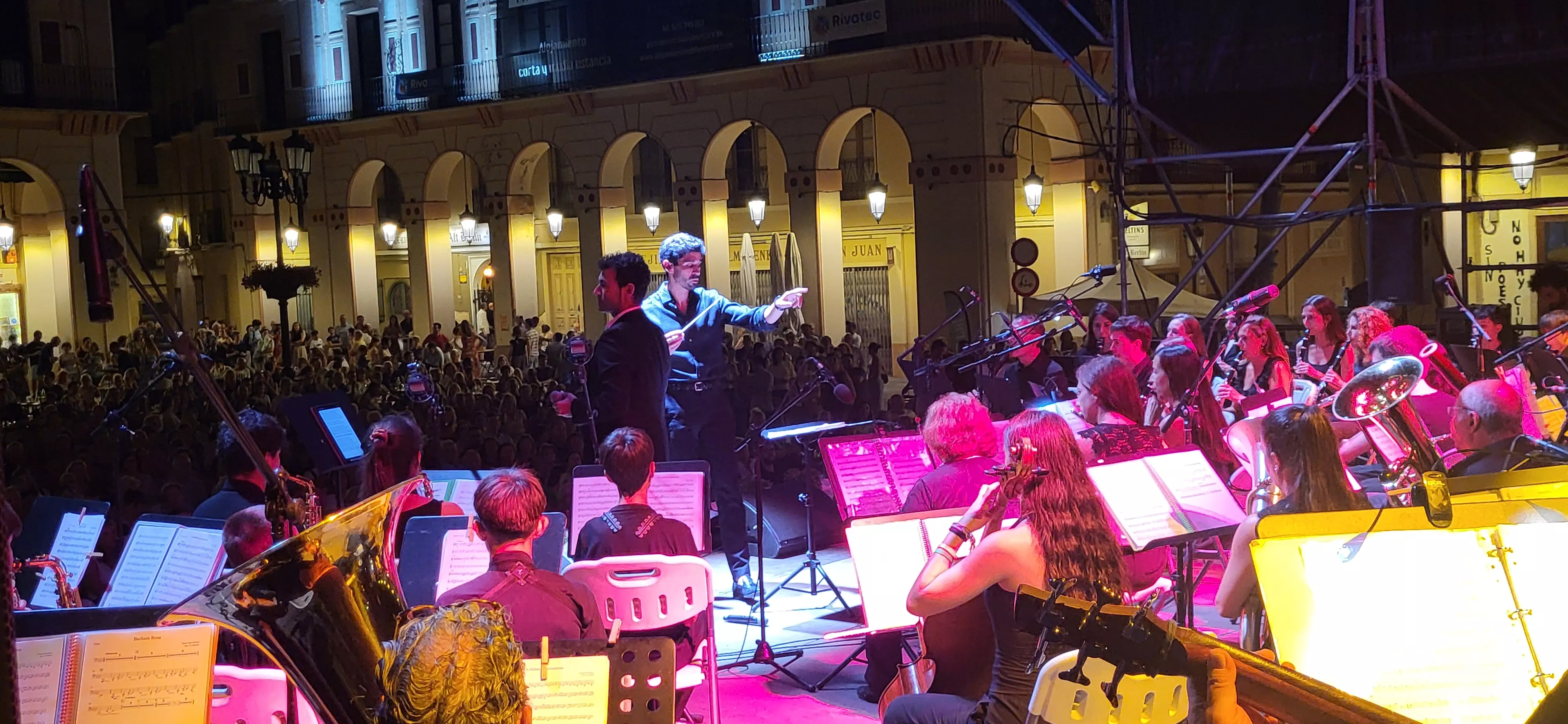 Concierto de la Banda de Música de Huesca en el Prelaurentis. Foto Mercedes Manterola
