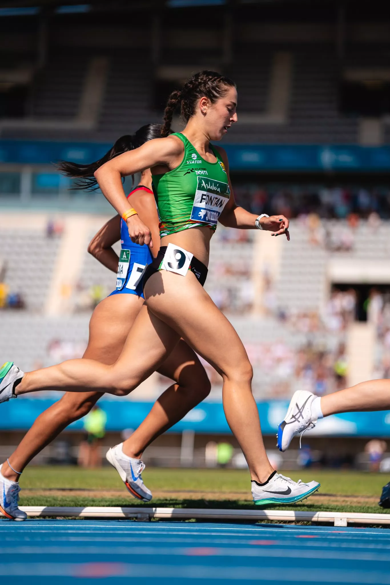 Marta Fontán durante la semifinal.