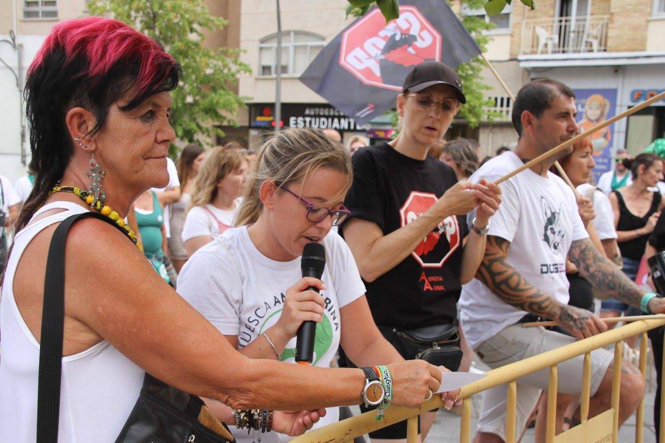 Manifestación antitaurina en San Lorenzo. Foto Carlos Neofato 
