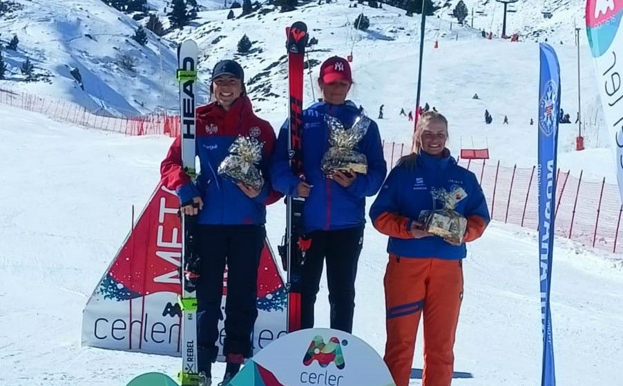 Pódium slalom gigante, con Jone Muro como segunda