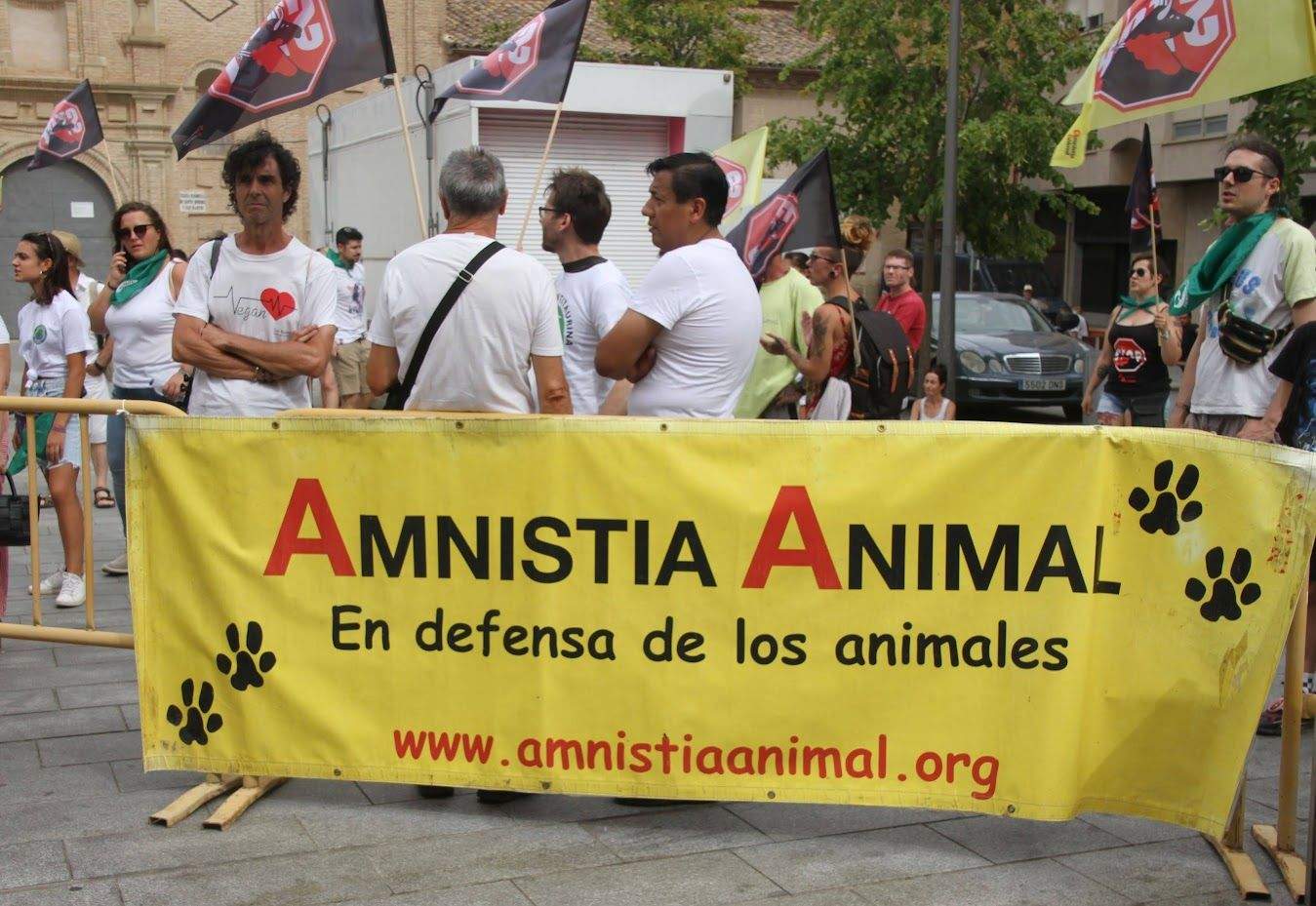 Manifestación antitaurina en San Lorenzo. Foto Carlos Neofato 